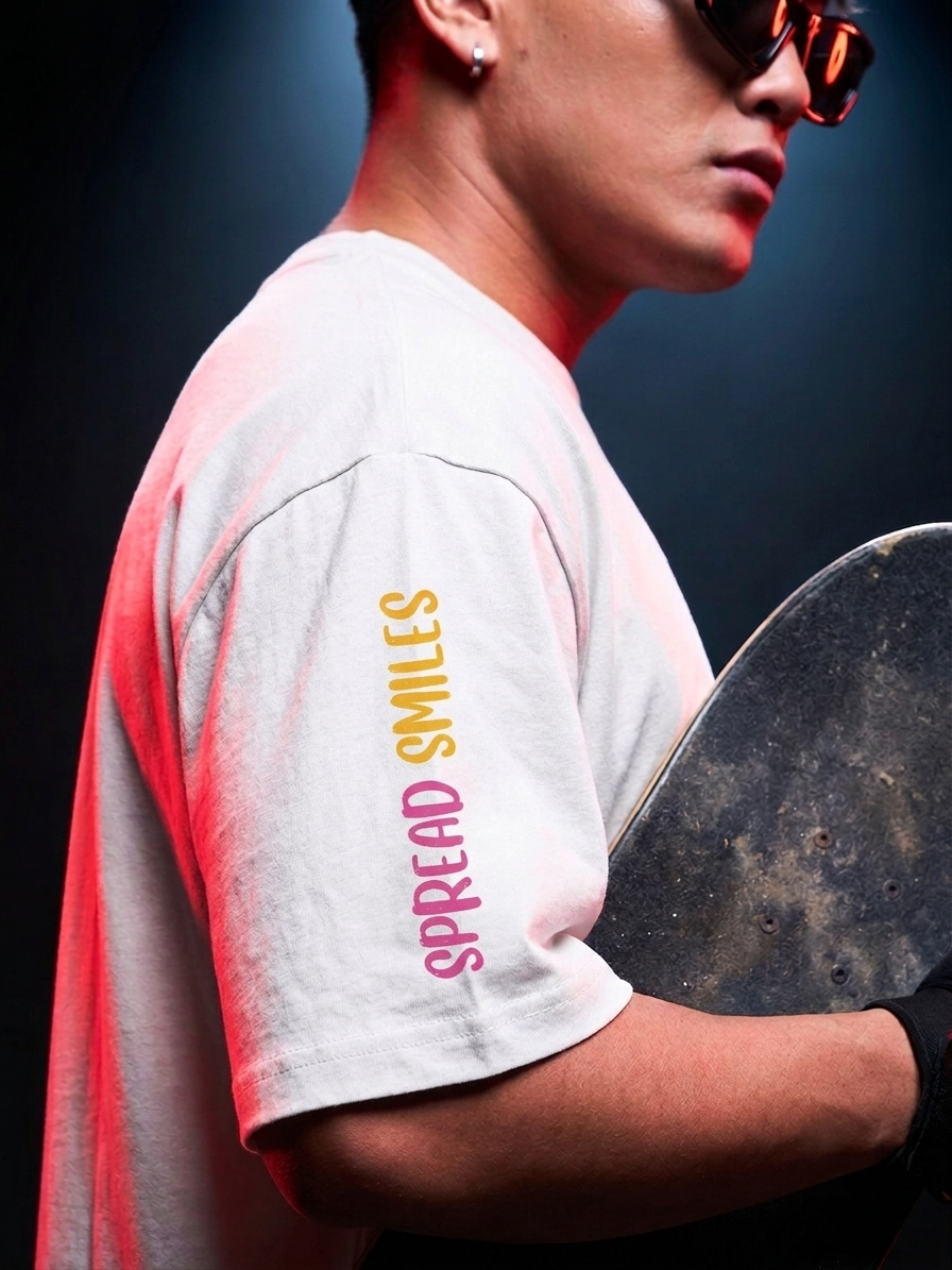 Born To Smile Premium Oversized Tshirt