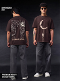 Lunar Soul Dark Brown Unisex Oversized Fit Premium Tshirt
