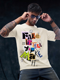 Fake it till you make it offwhite premium oversized fit tshirt
